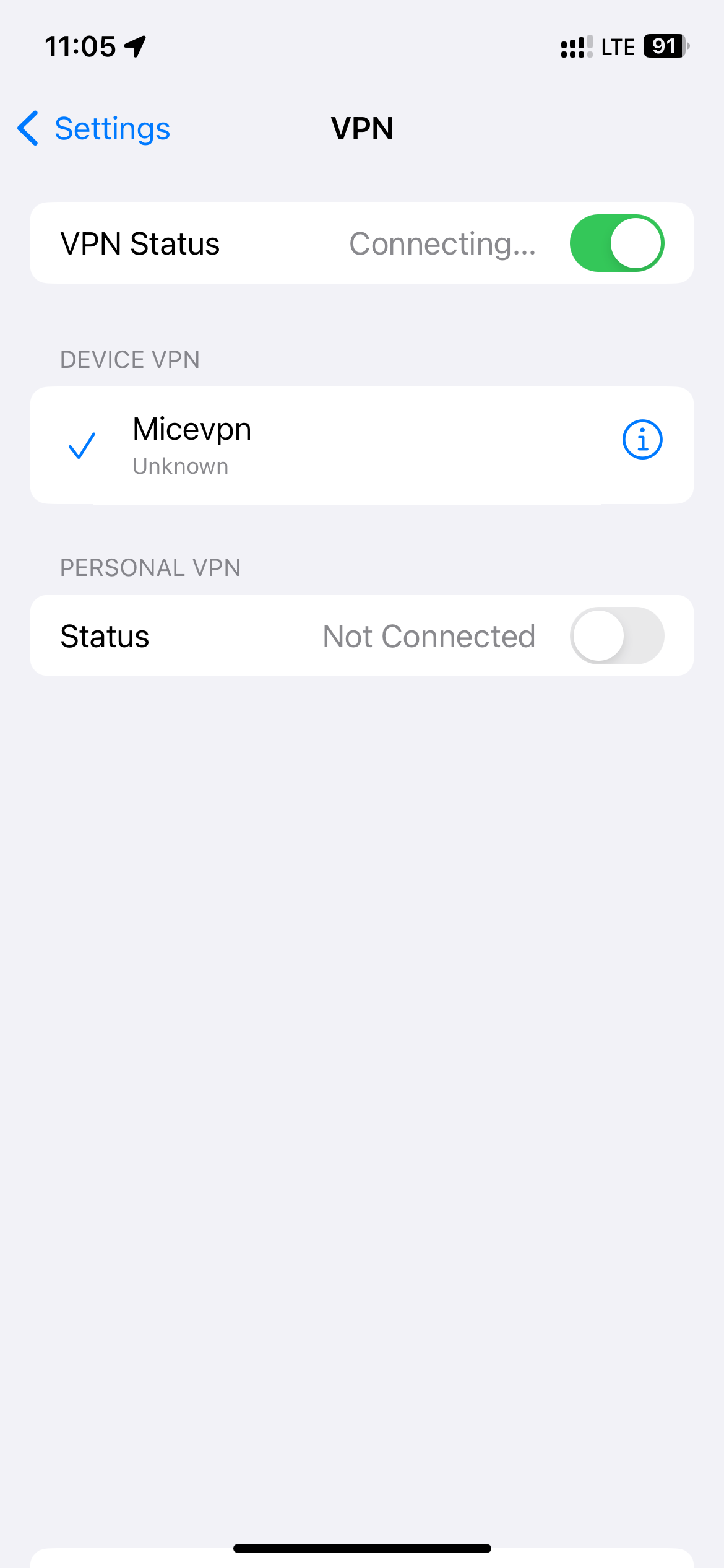 VPN Connecting